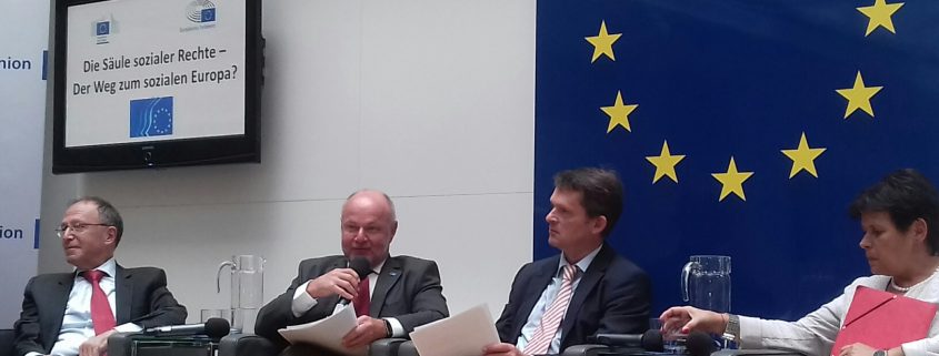 v.l.nr. DI Rudolf Kolbe, BUKO Präsidiumsmitglied, Dr. Marc Fähndrich, EU-Kommission